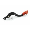 Pédale de frein ART Factory aluminium anodisé noir/embout orange KTM/Husqvarna