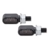 Clignotants/feux de position LED CNC HIGHSIDER Little Bronx titane, teinté, homologué E, paire