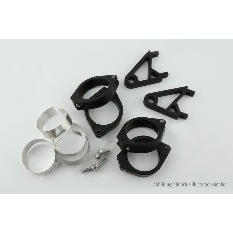 Jeu de support de phare HIGHSIDER XS - 35-37 mm Ø, noir