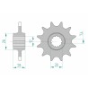 Pignon AFAM acier standard 58201 - 520