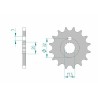 Pignon AFAM acier standard 85200 - 428