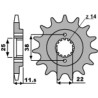 Pignon PBR acier standard 7004 - 520