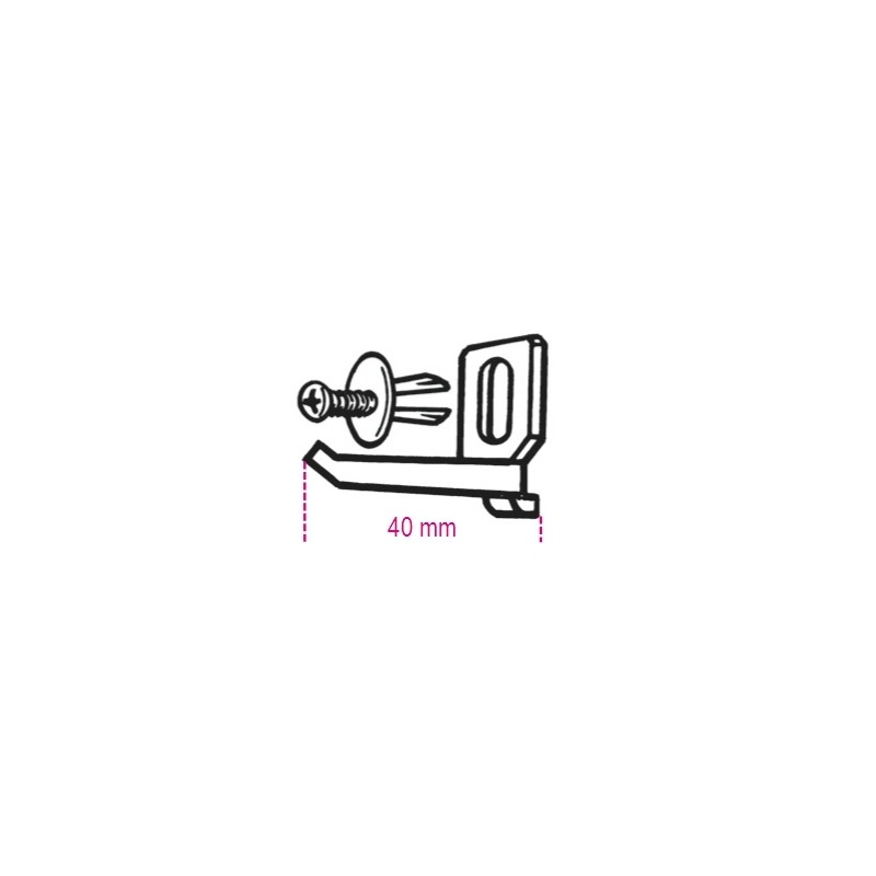 Kit crochet + vis pour mobilier d'atelier BETA